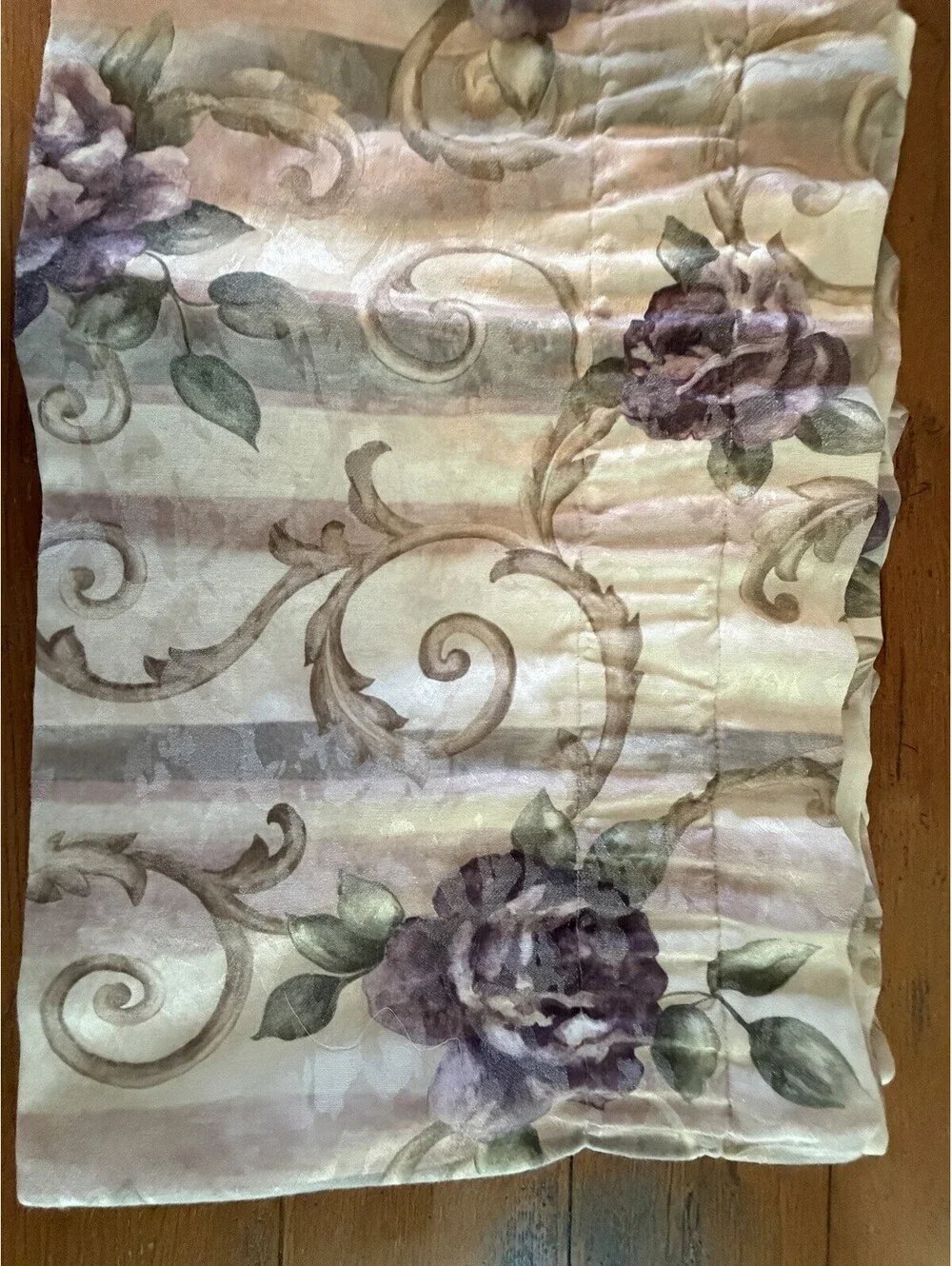 Croscill Chambord Cassis Amethyst Valance 17x78” Set Of 2 Purple Damask Valances